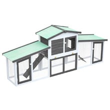 Raye Fir Wood & Mesh Wire Chicken Coop